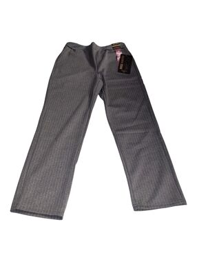 Free Haven Women's Gray Pinstripe Maternity  Pants Size L New